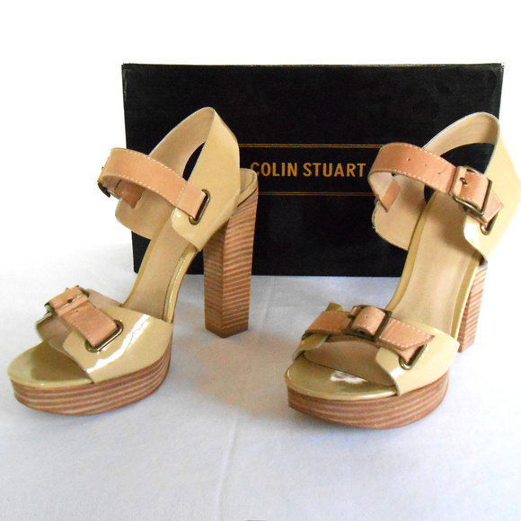 Victoria's Secret Nude Sandals by Colin Stuart. - Picture 1 of 4